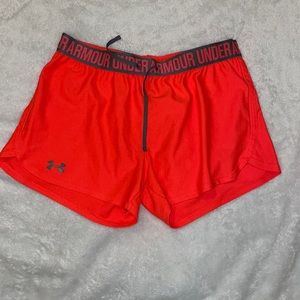Under Armour Athletic Shorts- Orange/ Medium